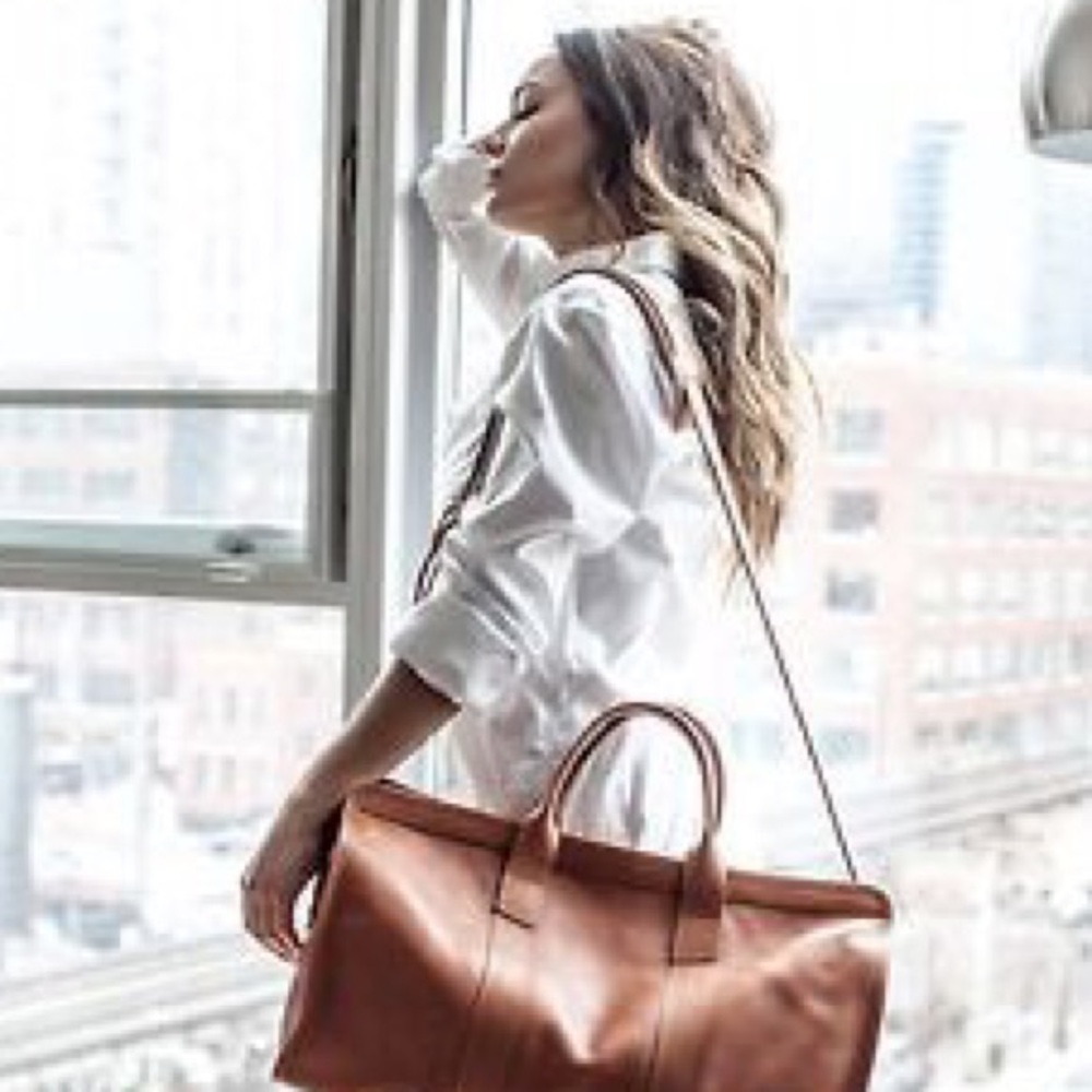 Aarón Leather laptop bag